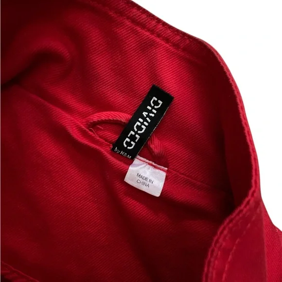 H&M Women's Red Double-Breasted Jacket size 2 - Picture 5 of 5